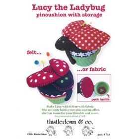 Lucy the Ladybug Pincushion with Storage Quilt Pattern