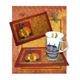 Autumn Harvest Beverage Mat Pattern