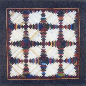 PINEAPPLE LOG IN DIAGONAL SET QUILT PATTERN*