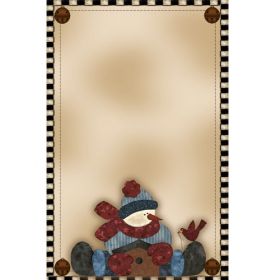 5.5 x 8.5 STRADDLING SNOWBOY NOTEPAD