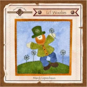 Li'l Woolies March Leprechaun Wool Wall Hanging Pattern