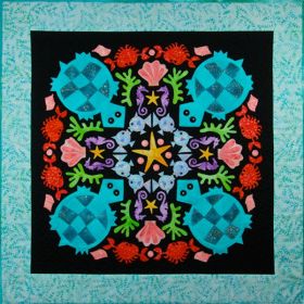Turquoise Turtles #1Circle of Friends Series Applique Pattern