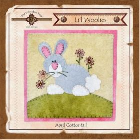 Li'l Woolies April Cottontail Wool Wall Hanging Pattern