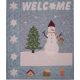 SNOWMAN WELCOME WALLHANGING