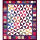 "SCRAPPY" PINWHEEL WALL QUILT