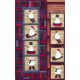 SET OF FOUR ORNAMENTS/WINTER WALL QUILT PATTERN 2000