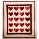 Heart After Heart Quilt Pattern w/Heart Template