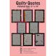 Quilty Quotes Quilt Pattern