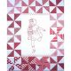 PLAYMATES QUILT-BLOCK 03 GIRL RUNNING WITH DOLL
