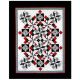 X's and O's in Black and White Quilt Pattern