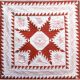 FEATHERED STAR REDWORK